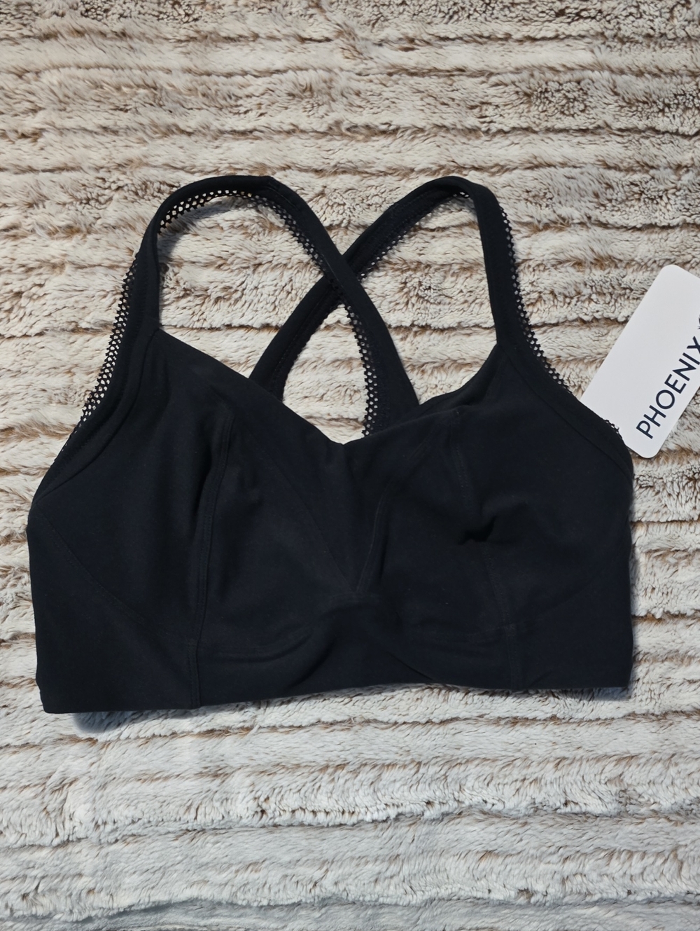 Phenix Black Crisscross Sports Bralette